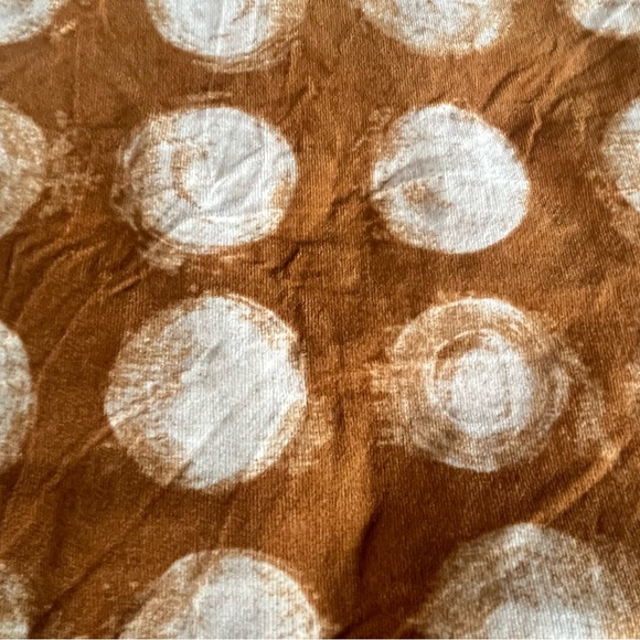 MAEVE Anthropologie Corded Dots Pencil Skirt Size 6 Mustard Gold Circles Lined - Picture 6 of 9